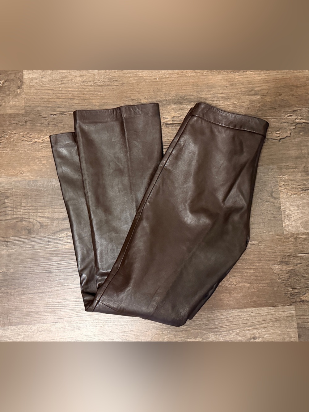 Vakko Brown Y2K Lamb Leather Jeans